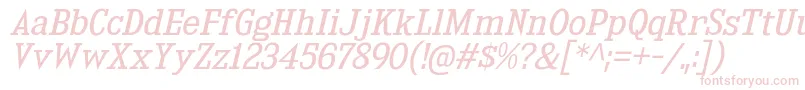 KingsbridgeBkIt Font – Pink Fonts on White Background