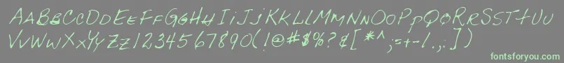 More about Lehn092 Font Lehn092 Font – Green Fonts on Gray Background