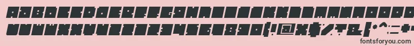 fuente BlockItalic – Fuentes Negras Sobre Fondo Rosa