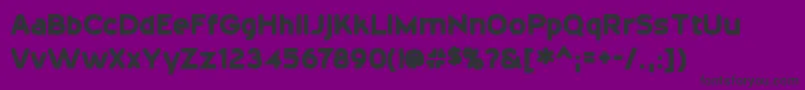 20thCenturyFontBold Font – Black Fonts on Purple Background