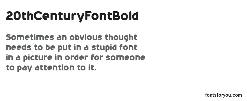 20thCenturyFontBold Font