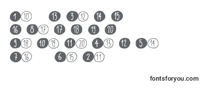 Scribynumbers Font