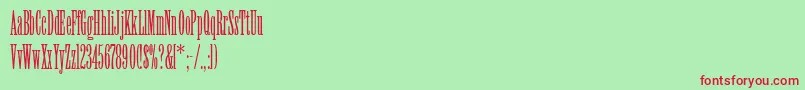 Willow Font – Red Fonts on Green Background