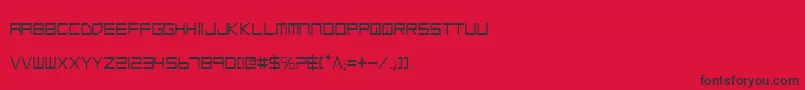 Шрифт LowGunScreenCondensed – чёрные шрифты на красном фоне