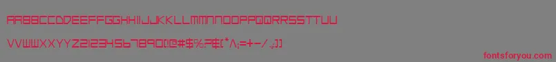 Шрифт LowGunScreenCondensed – красные шрифты на сером фоне