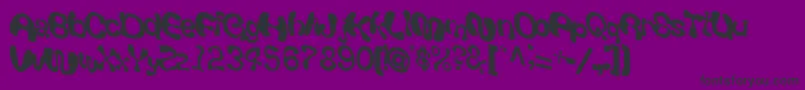 Giveandtake18RegularTtcon Font – Black Fonts on Purple Background