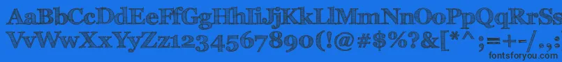 FffTusjРџРѕР»СѓР¶РёСЂРЅС‹Р№ Font – Black Fonts on Blue Background