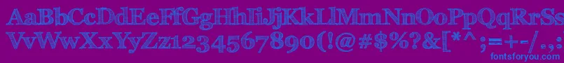 FffTusjРџРѕР»СѓР¶РёСЂРЅС‹Р№ Font – Blue Fonts on Purple Background