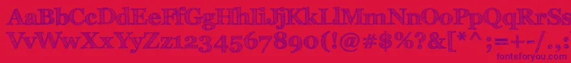 FffTusjРџРѕР»СѓР¶РёСЂРЅС‹Р№ Font – Purple Fonts on Red Background