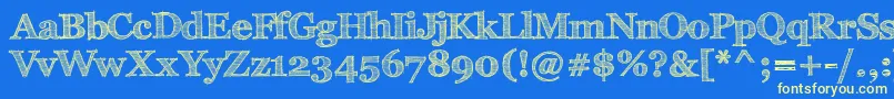 FffTusjРџРѕР»СѓР¶РёСЂРЅС‹Р№ Font – Yellow Fonts on Blue Background