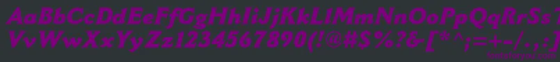 CantoriamtstdExtraboldit Font – Purple Fonts on Black Background