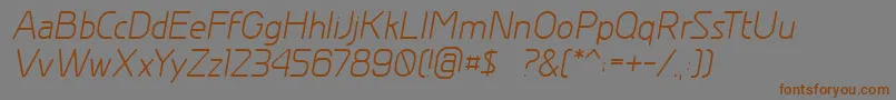 fuente GreyscalebasicItalic – Fuentes Marrones Sobre Fondo Gris