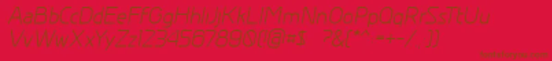 fuente GreyscalebasicItalic – Fuentes Marrones Sobre Fondo Rojo