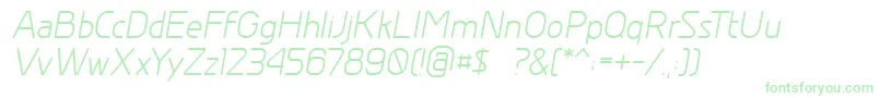Шрифт GreyscalebasicItalic – зелёные шрифты