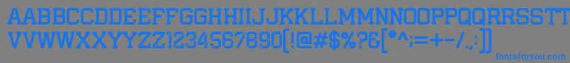 IAmAPlayer Font – Blue Fonts on Gray Background