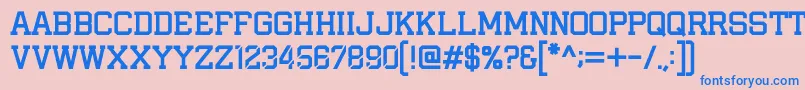 IAmAPlayer Font – Blue Fonts on Pink Background