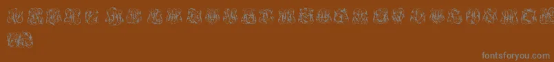 Подробнее о шрифте HardToReadMonograms Шрифт HardToReadMonograms – серые шрифты на коричневом фоне