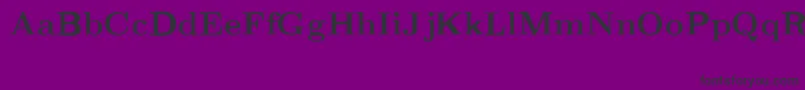 フォントCmRomanextBold – 紫の背景に黒い文字