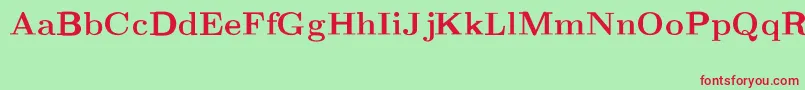 Шрифт CmRomanextBold – красные шрифты на зелёном фоне