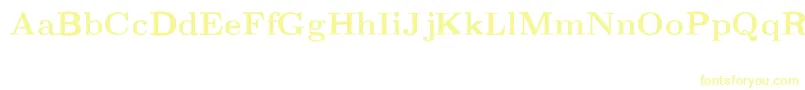 CmRomanextBold Font – Yellow Fonts on White Background