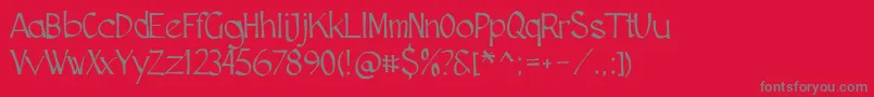 Шрифт Cutscript – серые шрифты на красном фоне