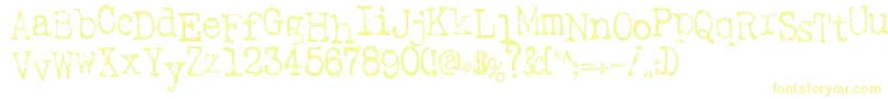 Inkspot-Schriftart – Gelbe Schriften