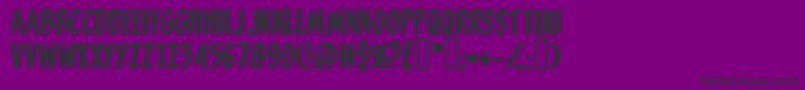 Orange Fizz Font – Black Fonts on Purple Background