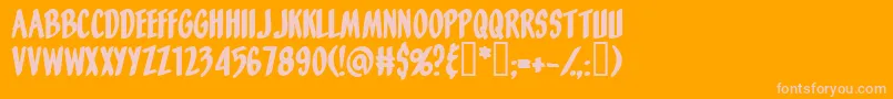 Saiba mais sobre a fonte Orange Fizz Fonte Orange Fizz – fontes rosa em um fundo laranja