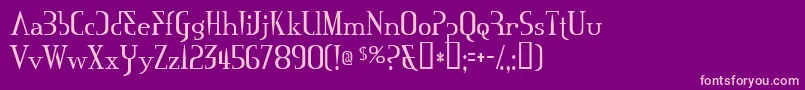 Mississa Font – Pink Fonts on Purple Background