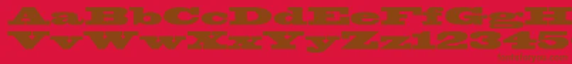 Blackoakstd Font – Brown Fonts on Red Background