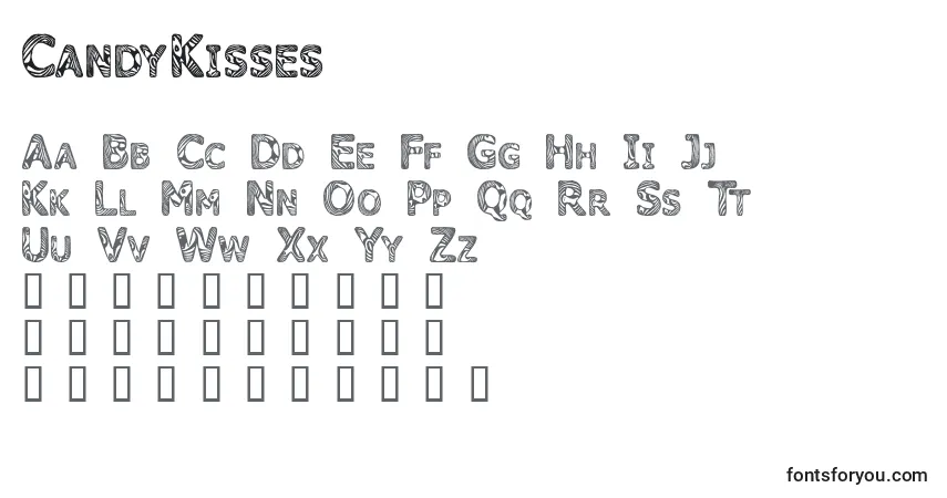 Fuente CandyKisses - alfabeto, números, caracteres especiales
