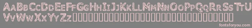 CandyKisses Font – Pink Fonts on Gray Background