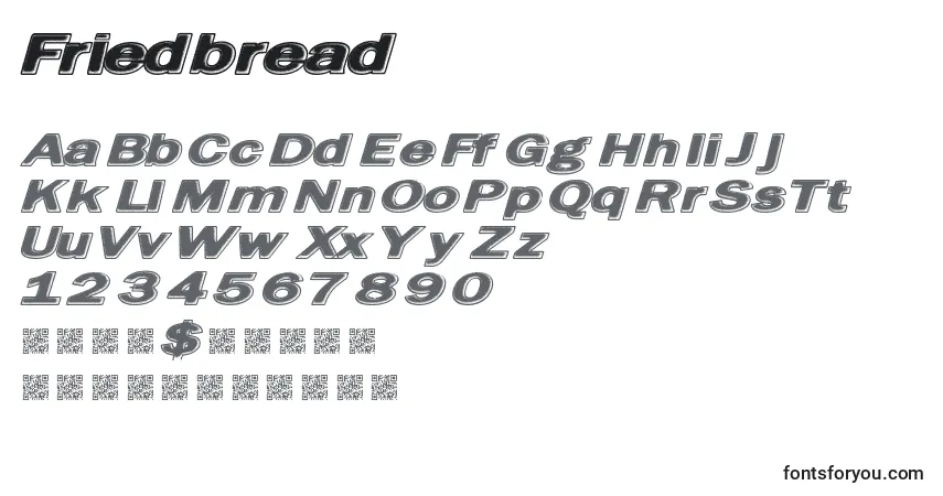Schriftart Friedbread – Alphabet, Zahlen, spezielle Symbole