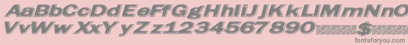 Friedbread Font – Gray Fonts on Pink Background