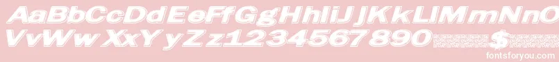 Friedbread Font – White Fonts on Pink Background