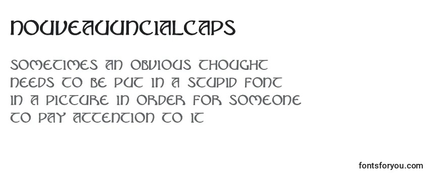 Шрифт NouveauUncialCaps