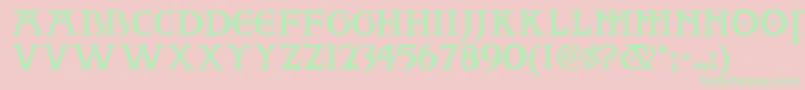 Twofjn Font – Green Fonts on Pink Background