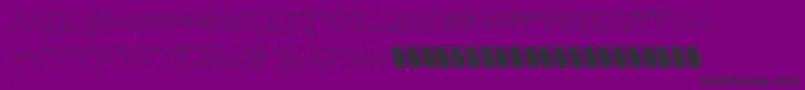 Tweakdiner-fontti – mustat fontit violetilla taustalla