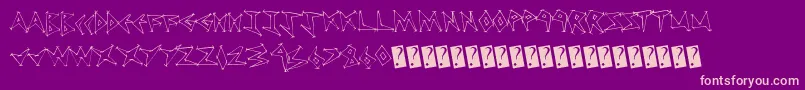 More about Tweakdiner Font Tweakdiner Font – Pink Fonts on Purple Background