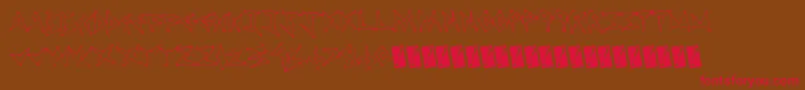 Tweakdiner Font – Red Fonts on Brown Background