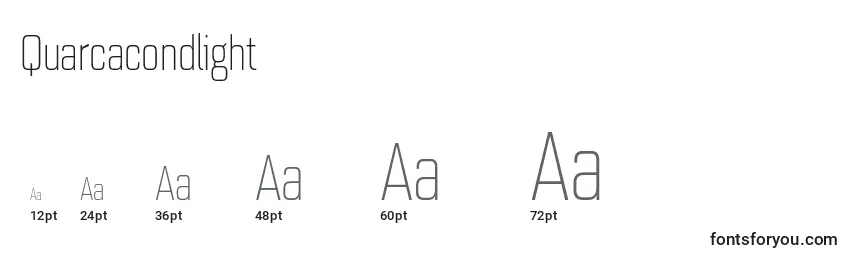 Quarcacondlight Font Sizes