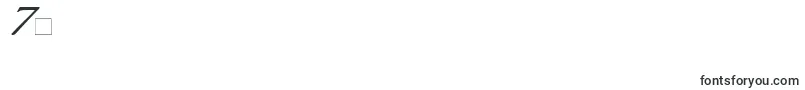 NewstylewideItalic-Schriftart – Schriften für die Ziffer 7