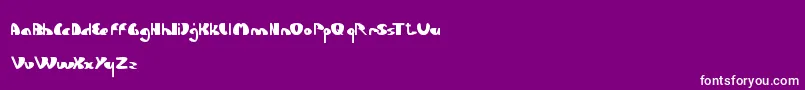 LetsDoItAgain Font – White Fonts on Purple Background