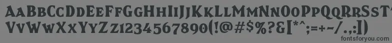 Brasspsc Font – Black Fonts on Gray Background