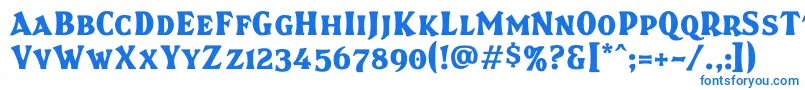 Brasspsc Font – Blue Fonts on White Background