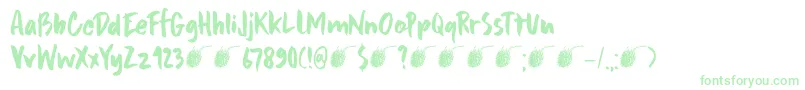 DkFramboisier-Schriftart – Grüne Schriften