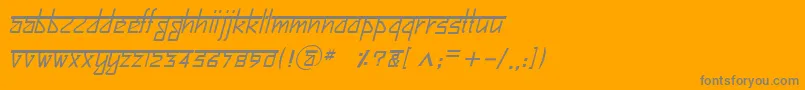 BitlingsujatraItalic Font – Gray Fonts on Orange Background