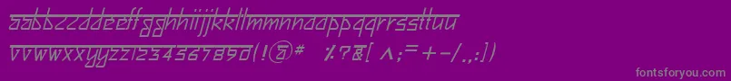 BitlingsujatraItalic Font – Gray Fonts on Purple Background