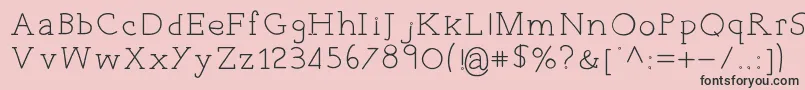 EverydayTypo-Schriftart – Schwarze Schriften auf rosa Hintergrund