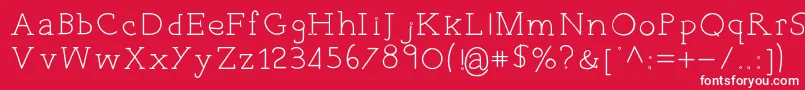 fuente EverydayTypo – Fuentes Blancas Sobre Fondo Rojo